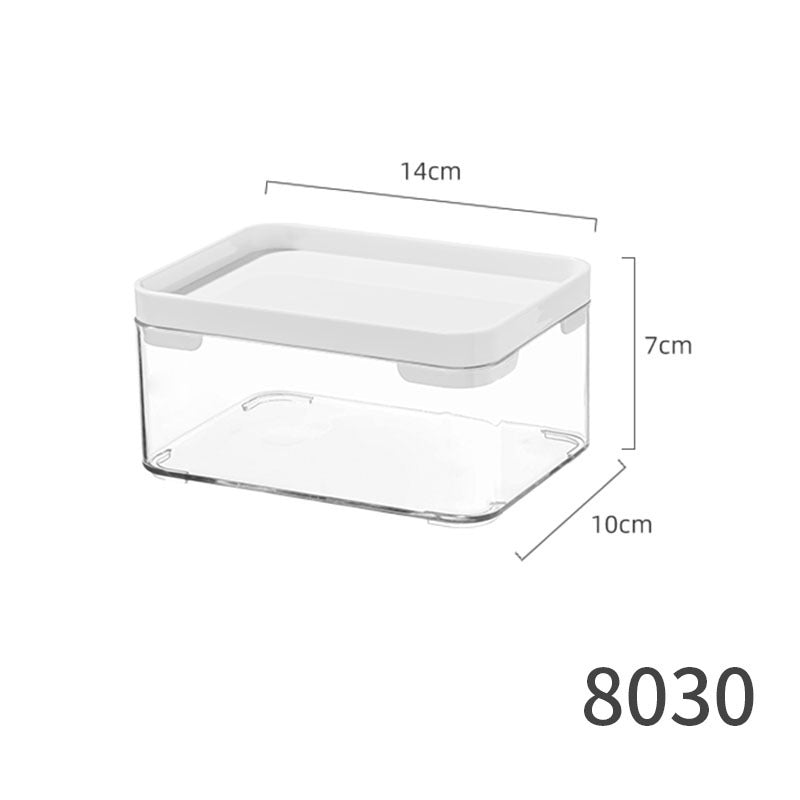 Desktop Storage Box Drawer Built-in Partition Transparent Acrylic Narrow Long Rectangular Cosmetic Workstation Kitchen