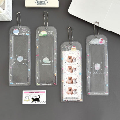Original Summer Dessert Four-Frame Card Holder Idol Small Card Life Four-Frame Glitter Card Holder Star-Chasing Storage Card Holder