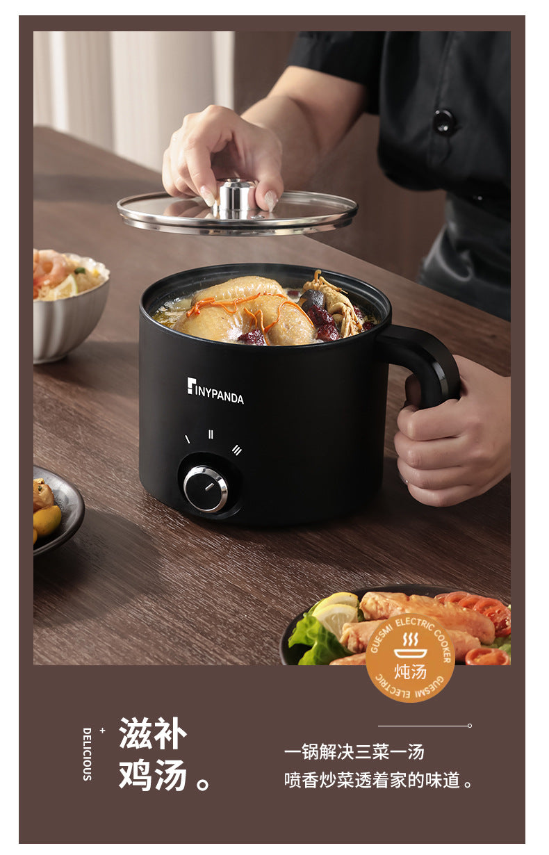 Electric Cooking Pot Dormitory Student Household Small Electric Pot All-In-One Pot Multi-Functional Mini 1-2 People Household Electric Hot Pot