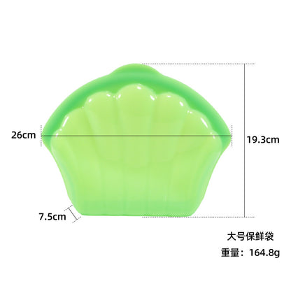 Silicone Fresh-Keeping Bag Food Repackaging Bag Silicone Bag Refrigerator Fresh-Keeping Bag Household Storage Edible Food-Grade Food Sealing Bag