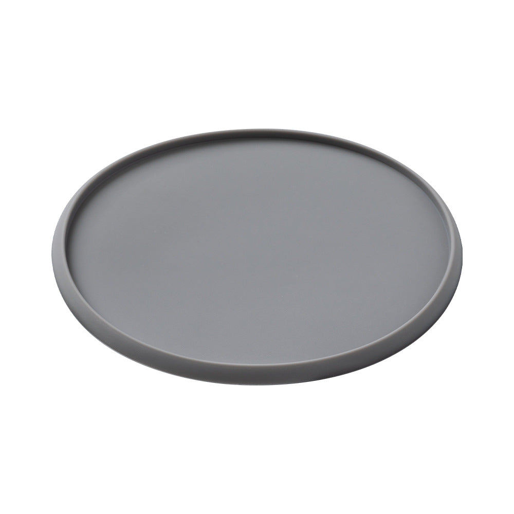 Wholesale Round 10cm Silicone Coaster Set with Cup Holder for Storing Food-Grade Tea Cups