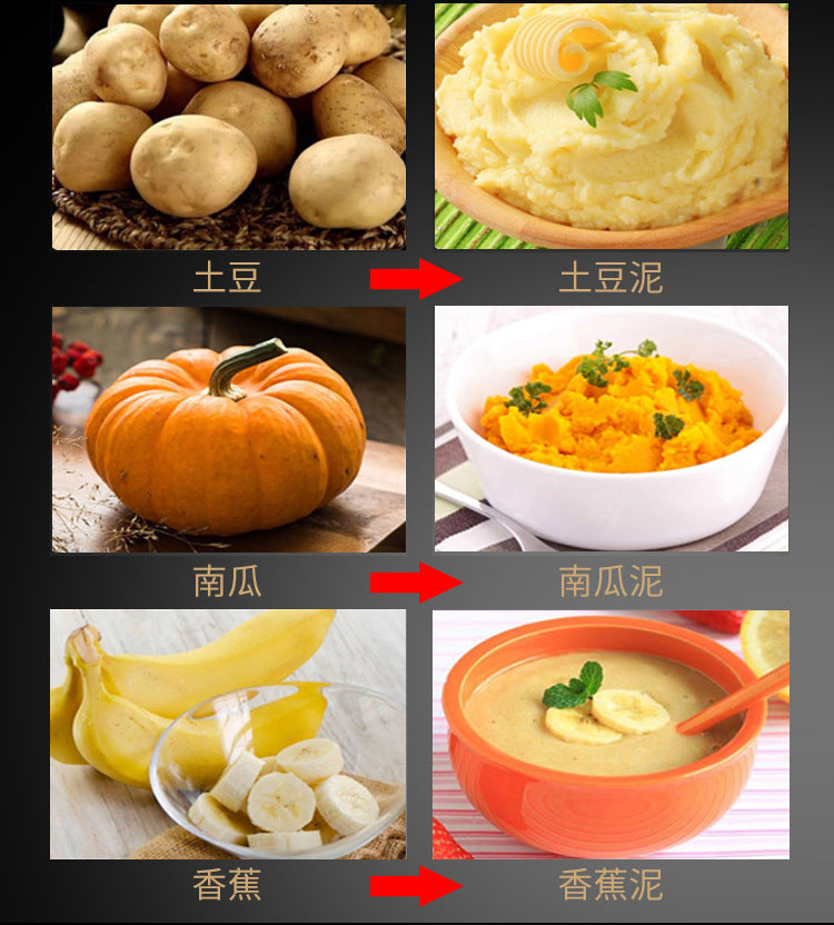 Stainless steel sweet potato masher household potato press kitchen tool manual multi-function masher potato press