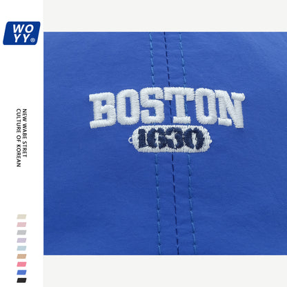 Boston Quick-Dry Baseball Hat Summer Super Fire Outdoor Sun Hat Korean Ins Soft Top Breathable Cap