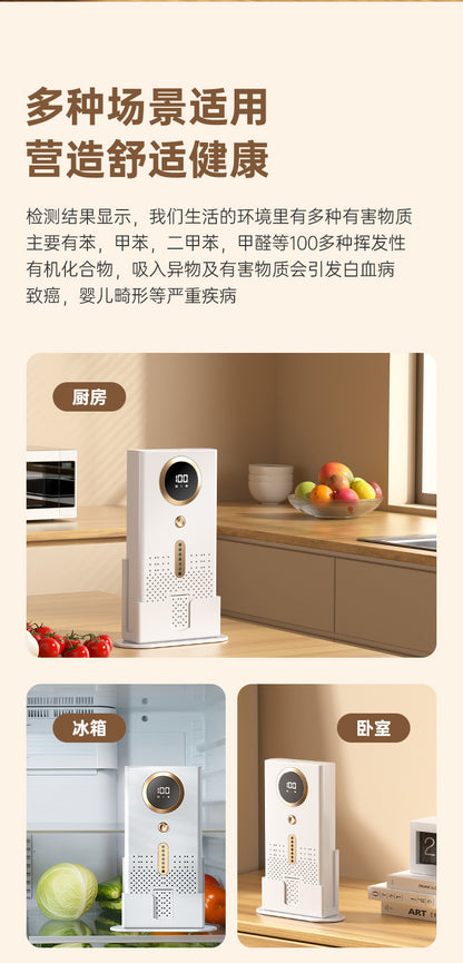 Cross-border Air Purifier Household Bedroom Deodorizer Refrigerator Fresh-keeping Car Toilet Aromatherapy Ozone Deodorizer