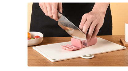 Kitchen Classification Cutting Board Creative Baby Food Supplement Wheat Straw Cutting Board Pp Plastic Creative Four-Piece Set Classification Cutting Board