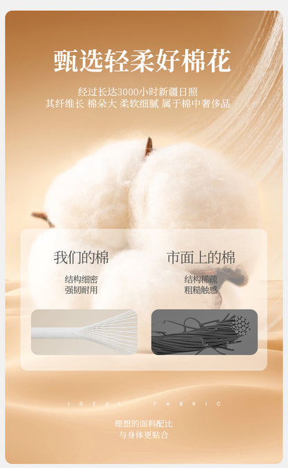 New Cotton Thickened Edge Four-Layer Gauze Women's Pajamas Cotton Warm Long-Sleeved Home Clothes for Autumn and Winter suit