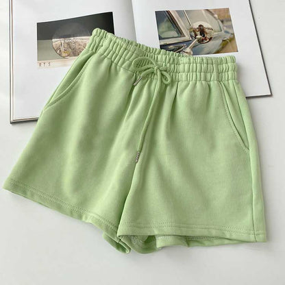 Fat mm large size shorts female summer New loose harbor wind leisure sports a word home wide leg hot pants foreign trade ins