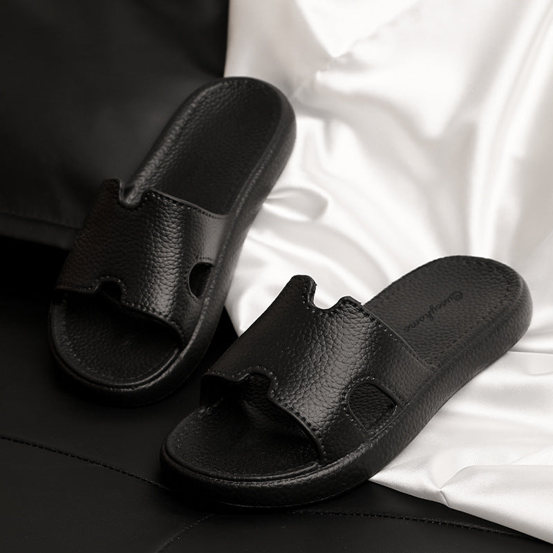 Ins Style Women's 2025 New Popular Slippers Home Internet Celebrity Ladies Sandals Home Indoor Non-Slip Slippers