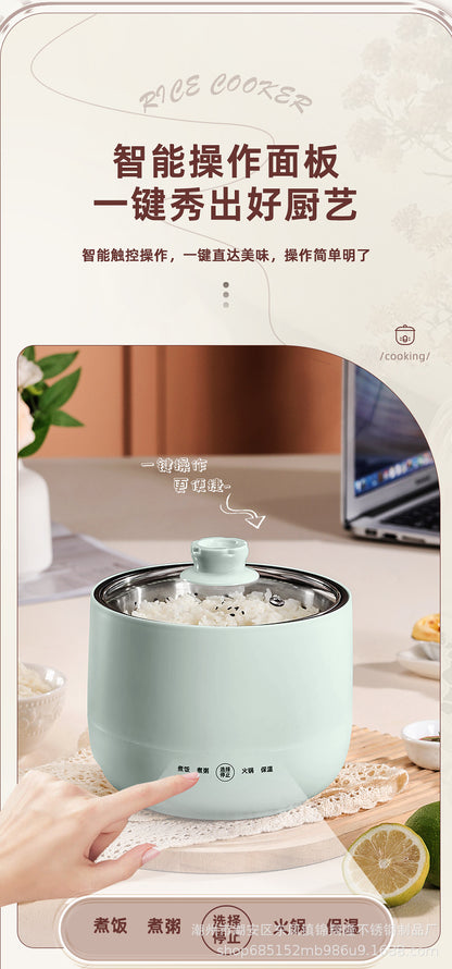 Mini Electric Rice Cooker Small Intelligent Multi-functional Household Dormitory Electric Non-stick Cooker Electric Rice Cooker Small Electric Cooker