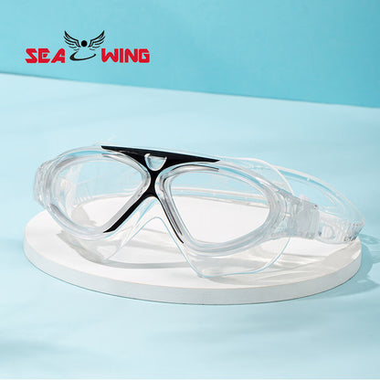 Large-Frame Swimming Goggles Liquid Silicone New Waterproof Diving Outdoor Sports Equipment Glasses Diving Goggles Wholesale