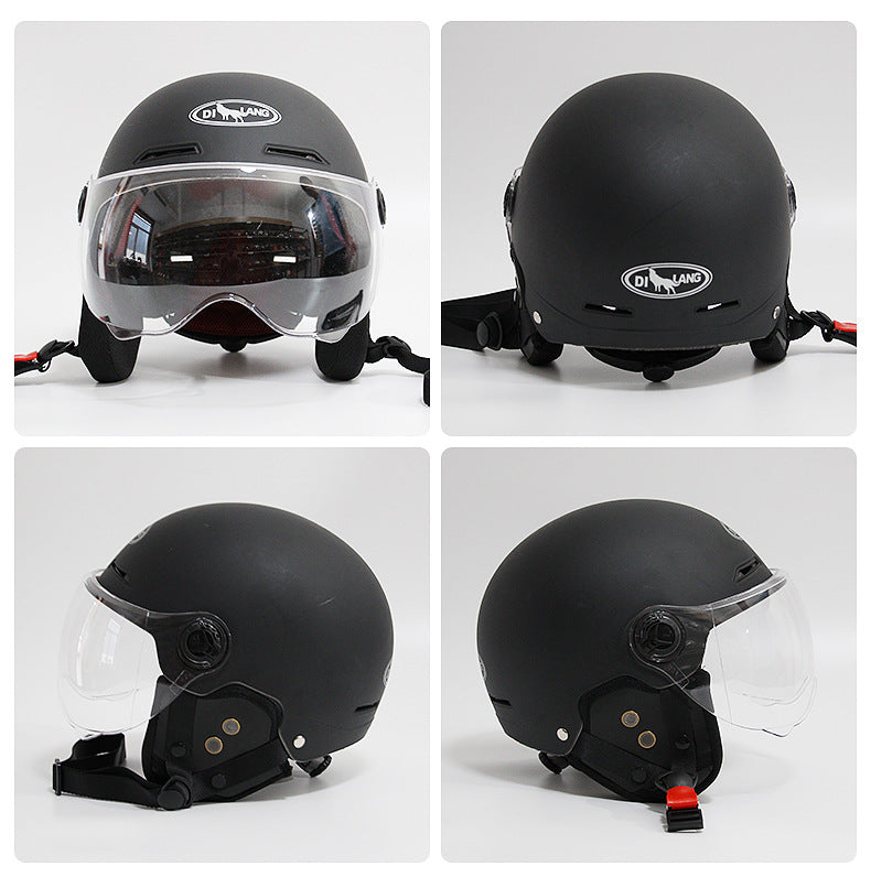 3C certification ear protection electric car helmet men and women summer sunscreen electric car helmet light half helmet manufacturers wholesale