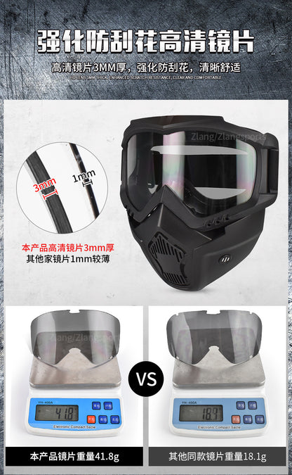 Zlang tactical mask outdoor riding cross-country skiing goggles mask lens 3mm outdoor CS protective equipment