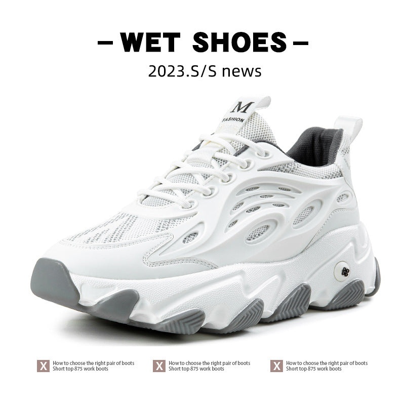Lion Eagle Dell Torre Shoes Men's Shoes Breathable 45 Thick Bottom Black Plus Size 46 Joker 47 Casual Shoes 48 sneaker