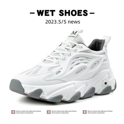 Lion Eagle Dell Torre Shoes Men's Shoes Breathable 45 Thick Bottom Black Plus Size 46 Joker 47 Casual Shoes 48 sneaker