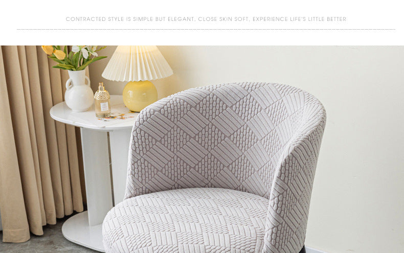 Curved chair cover dressing table dressing table office coffee shop conference semicircle chair cover chopsticks cover cover cloth
