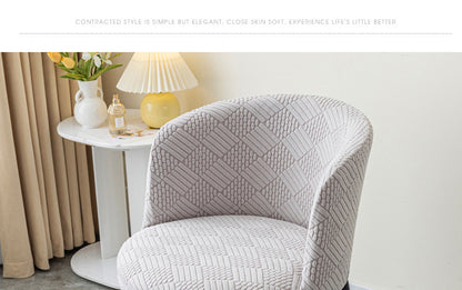 Curved chair cover dressing table dressing table office coffee shop conference semicircle chair cover chopsticks cover cover cloth