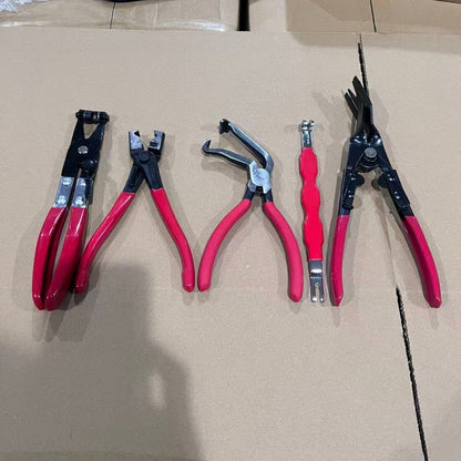 Red and black elbow 60 degree power-off pliers bolt pliers multi-purpose pliers car oil pipe separation harness pliers cross-border pliers