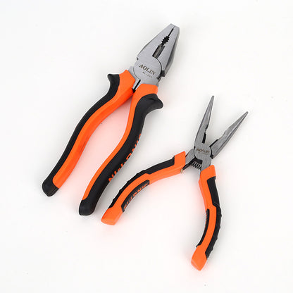 Multi-functional wire pliers household labor-saving vise industrial grade diagonal pliers 8 inch pointed pliers electrical wire stripping pliers