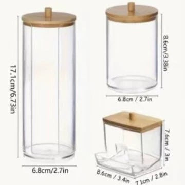 [Free combination exclusive] cotton swab storage box makeup remover cotton storage tank toilet cosmetics finishing storage box