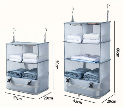 Amazon Outdoor Storage Travel Organizer Hanging Bag Suitcase Multifunctional Wardrobe Hanging Clothes Storage Bag