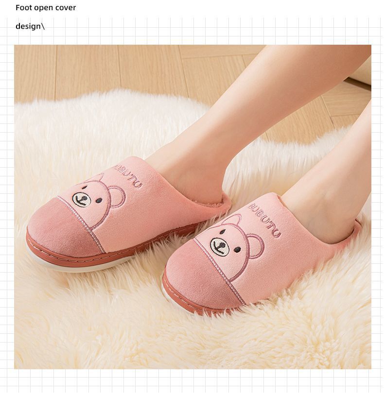 New 2025 Cotton Slippers for Men and Women, Winter Thick-Soled Non-Slip Indoor Warm Home Slippers for Men and Couples