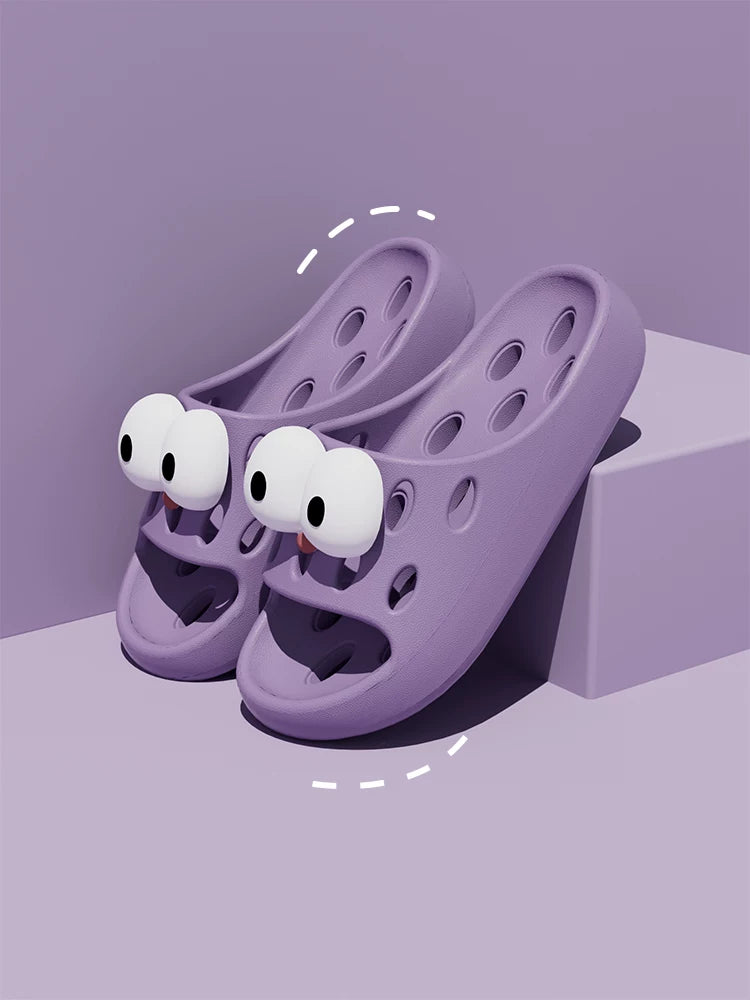 Bathroom Leaking Slippers for Women in Summer Indoor Home Use for Bathing Non-Slip Cut Out Quick-Drying Couple Non-Stinky Foot Sandals for Men