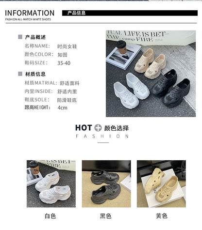New Style Eva Thickened 5cm Height-Increasing Soft Sole Comfortable Versatile Dad Shoes Outdoor Closed-Toe Sandals for Couples