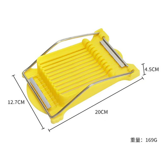 10-Line Lunch Meat Slicer Household Fruit Vegetable Cutter Kitchen Egg Ham Potato Stainless Steel Wire Slicer by PDG ibma