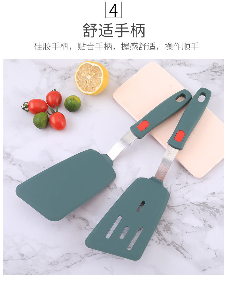 Silicone Kitchenware High Temperature Resistant Silicone Shovel Food Grade Household Teppanyaki Home Edition Teppanyaki Tools Complete Set
