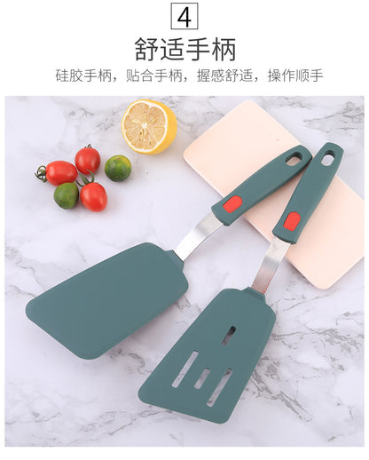 Silicone Kitchenware High Temperature Resistant Silicone Shovel Food Grade Household Teppanyaki Home Edition Teppanyaki Tools Complete Set