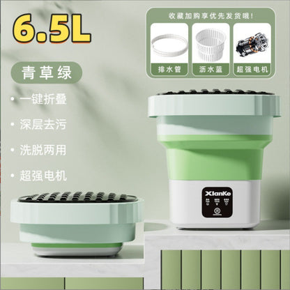 Daifa cross-border folding washing machine mini small washing machine baby underwear wash socks can be dried portable