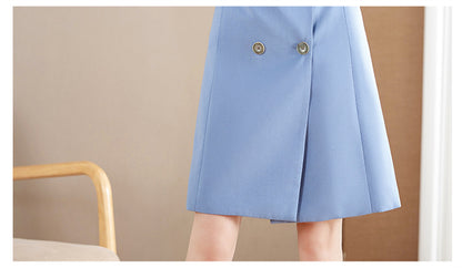 French Hepburn Style Small Black Dress High Sense High Cold Royal Sister Fried Street Small Fragrance Style Pleated Professional Suit dress Summer