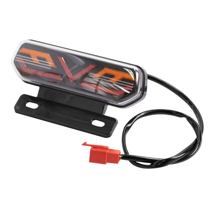 Factory wholesale electric car motorcycle tail light assembly 12V with bracket LED horse racing three-in-one driving tail light