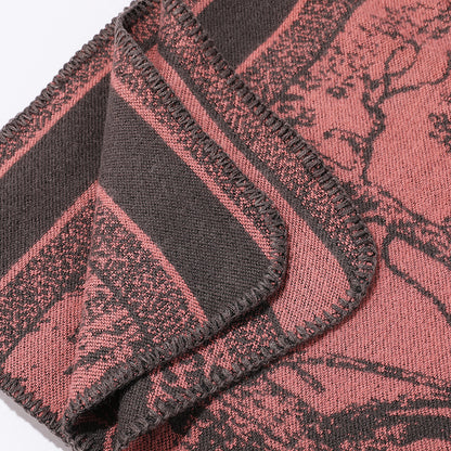 Jiangnan Watertown Knitted Shawl High-end Ethnic Style Cloak Western Sichuan Yunnan Travel Wear Imitation Cashmere Cape Women