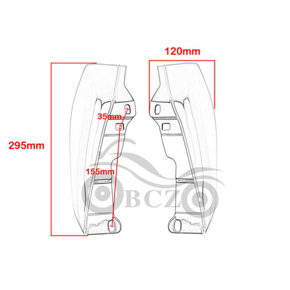 Suitable for Harley Glide Modified Heat Shield Motorcycle Heat Shield Guide Shield 09-16 Fittings Fairing