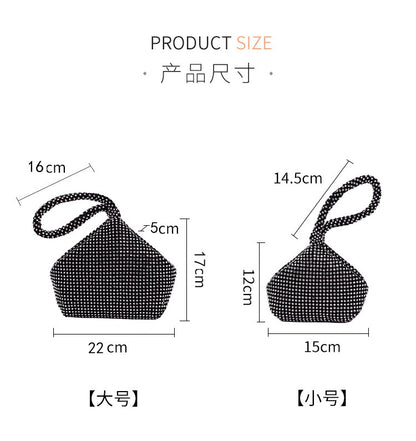 Cross-border Rhinestone Clutch Fashion Portable Cosmetic Bag Mine Bag Women's European and American Style Evening Bag Handbag