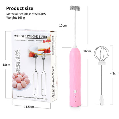 Carefully Selected Cross-Border Dual-Stick Milk Frother, Coffee Cream Mixer, Household Wireless Egg Beater, Baking Milk Frother
