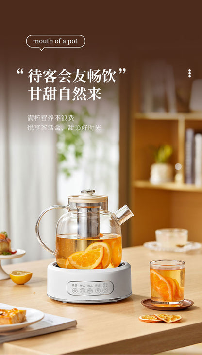 Health Pot Multi-functional Home Office Full Glass Flower Tea Pot Large Capacity Kettle Boiling Tea Pot Gift Box Gift