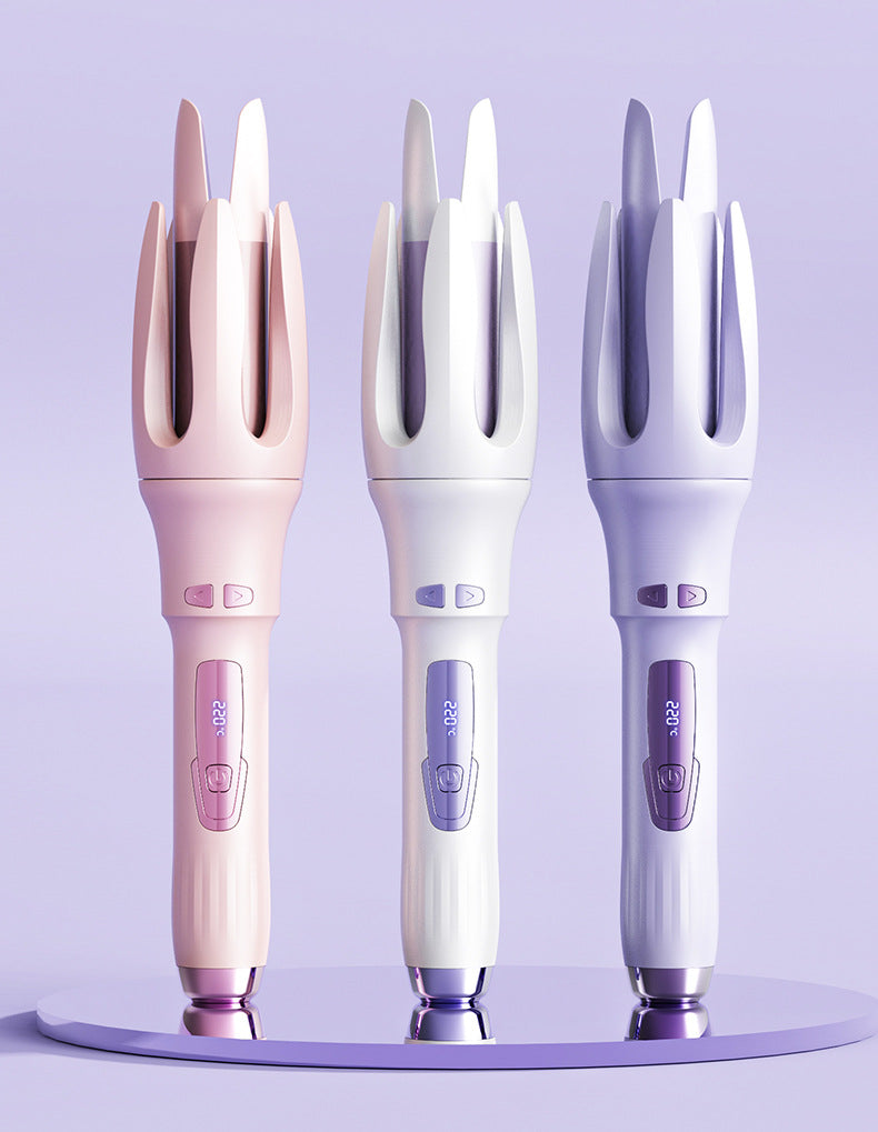 Full-automatic double card slot curling irons artifact lazy people do not hurt their hair electric rotating big wave dormitory lasting shaping