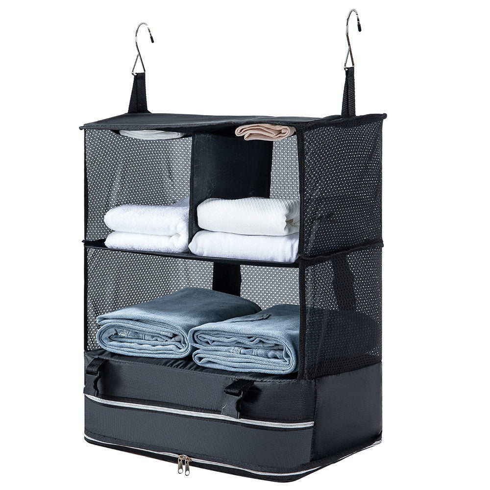 Amazon Outdoor Storage Travel Organizer Hanging Bag Suitcase Multifunctional Wardrobe Hanging Clothes Storage Bag