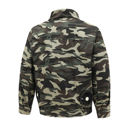 Heatstroke Prevention and Cooling Air Conditioning Clothes Men's Work Clothes Refrigeration with Fan Charging Site Labor Protection Clothes Welder Jacket