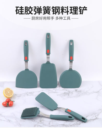 Silicone Kitchenware High Temperature Resistant Silicone Shovel Food Grade Household Teppanyaki Home Edition Teppanyaki Tools Complete Set