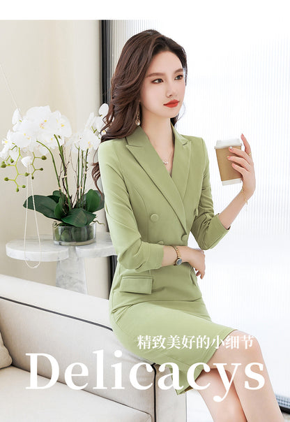 French Hepburn Style Small Black Dress High Sense High Cold Royal Sister Fried Street Small Fragrance Style Pleated Professional Suit dress Summer