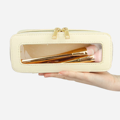 Small single custom high-level cosmetic brush storage box cross-border exquisite beauty storage bag portable texture cosmetic bag