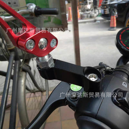 Motorcycle electric vehicle rearview mirror accessories modification forward transfer adapter extension base screw bracket widened bracket
