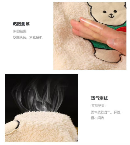 New Kidsren's Flannel Pajamas Set Autumn and Winter Boys and Girls Coral Velvet Thickeneded Home Clothes Two-piece Set