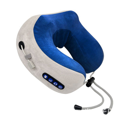 Household Massage U-shaped Pillow Memory Foam Portable Car Travel Electric Neck Cervical Massager U-shaped Massage Pillow