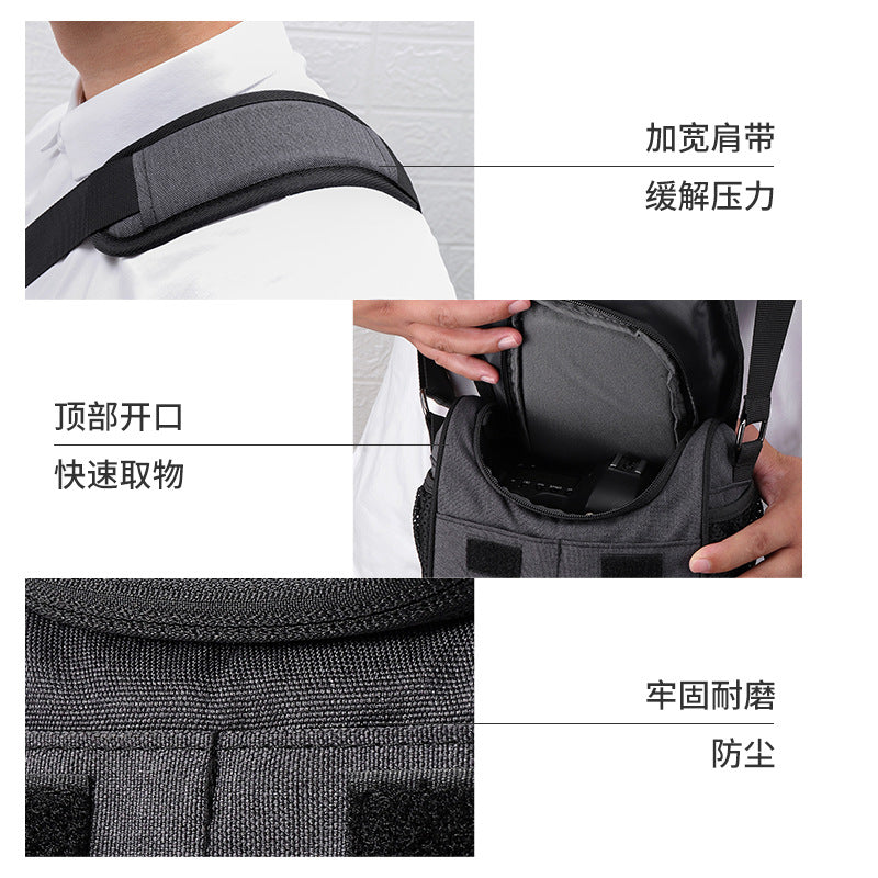 New Photography Mirrorless Bag Slr Camera Bag Shoulder Bag Storage Digital Bag Diagonal Stand-Alone Bag Lightweight Waterproof Bag