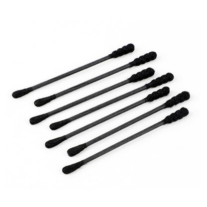 Black spiral double ear scoop cotton swab ear eyebrows wipe makeup cotton swab change eyeliner cleaning cotton swab