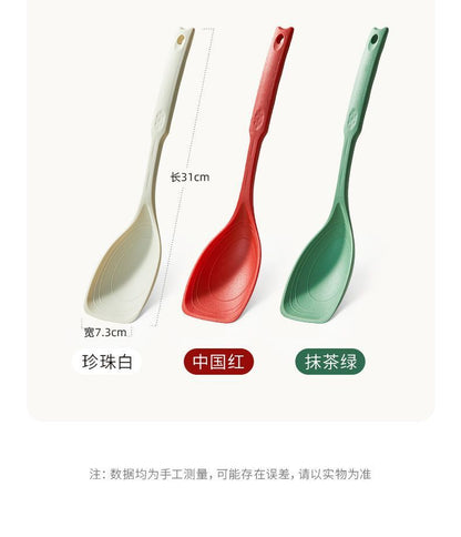 Multi-functional silicone spatula soup spoon kitchen daily food kitchen complementary food tool non-stick pan spatula spoon high temperature resistant kitchenware